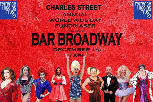 World AIDS Day charity fundraiser for THT tonight (December 1) at Bar Broadway