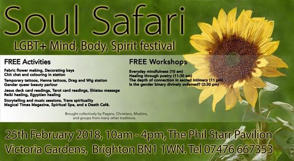 B BRIGHT ON Festival: Village MCC host LGBT+ Mind, Body, Spirit Fair