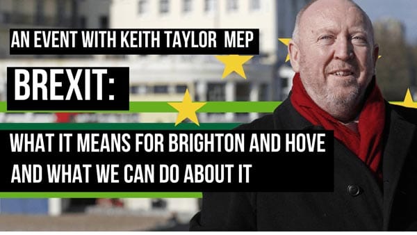 Green MEP to hold BREXIT discussion in Brighthelm Centre