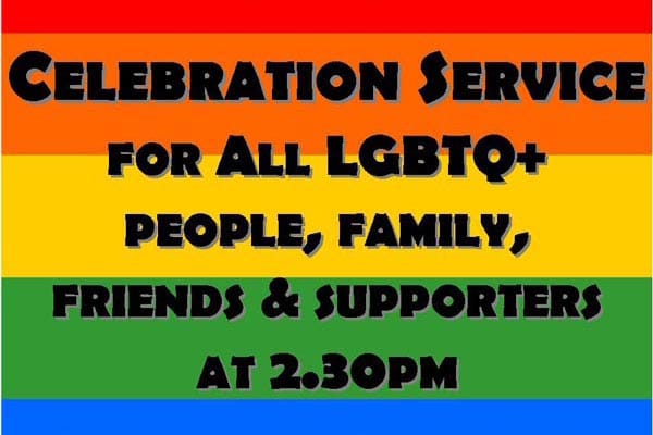 Church celebration service at Brighton Pride