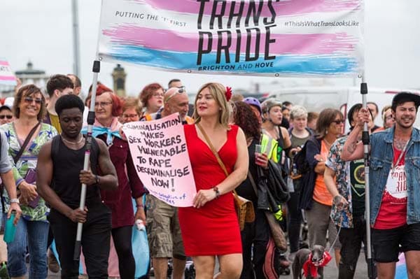 Greens to march at Trans Pride Brighton