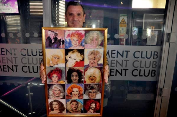 Drag Queens immortalised in embroidery
