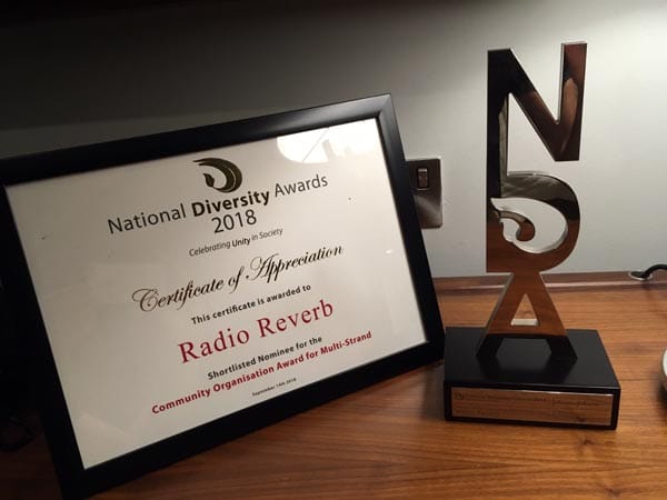 RadioReverb scoop National Diversity Award
