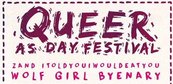 PREVIEW: Queer As Day festival comes to the Green Door Store in Brighton today