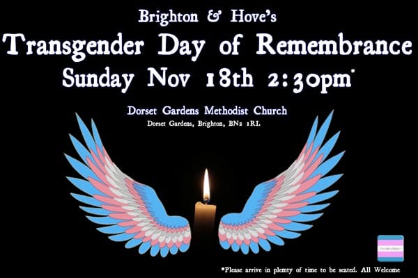 TODAY: Green Party stand in solidarity with trans communities to mark TDOR