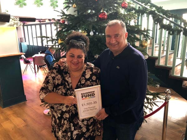 Revenge raise £1,555.35 for Rainbow Fund