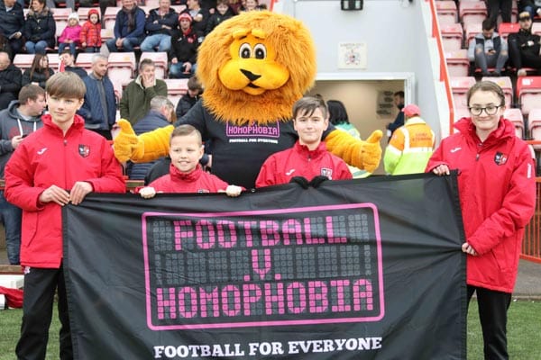 Exeter City FC take stand against homophobia for 10th year running