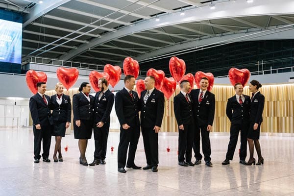 BA’s Valentine’s flight takes off to BA