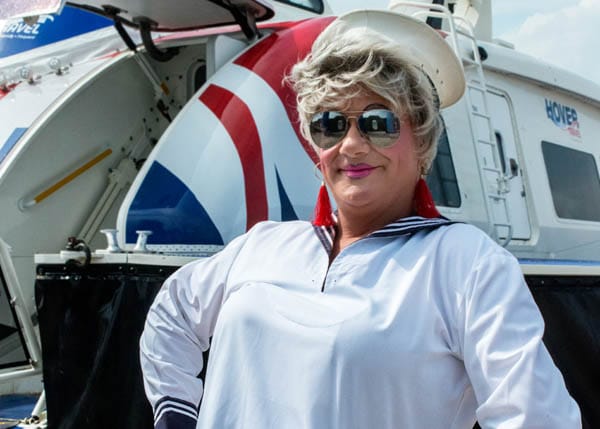 Pride icon hosts Hovertravel crossing to Isle of Wight Pride 