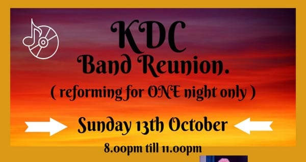 PREVIEW: KDC band reunion @The Brunswick Pub in Hove