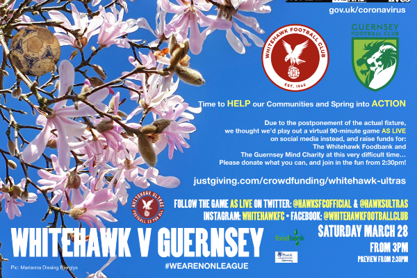 WHITEHAWK & GUERNSEY FOOTBALL CLUBS CREATE ‘THE BIG VIRTUAL MATCH’ ON TWITTER