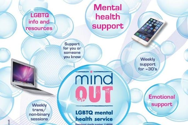 MindOut and Coronavirus message for the LGBTQ+ community. 