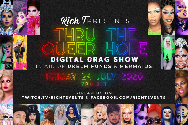 International drag showcase for Black Lives Matter UK and Mermaids