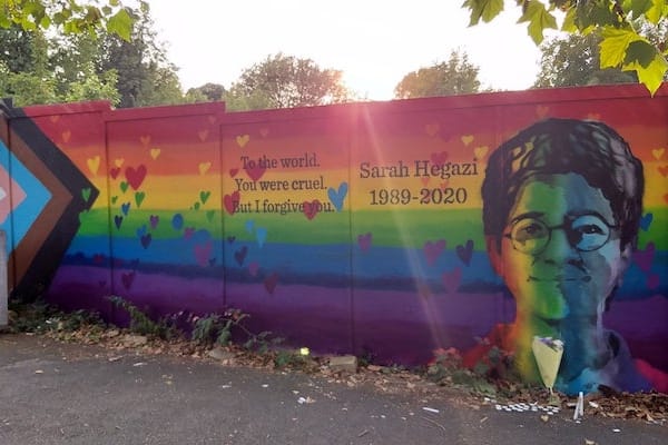 Sarah Hegazi mural revealed in Brighton