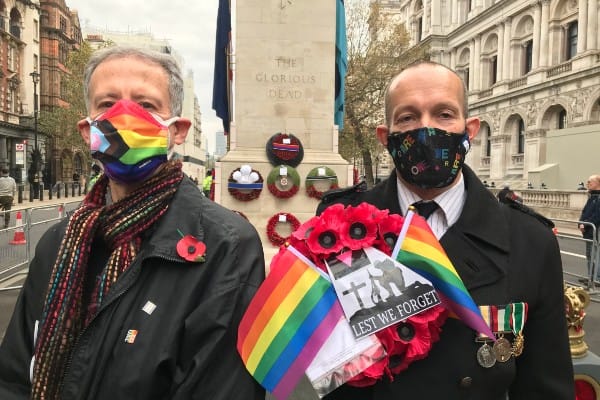 Remembrance Sunday: wreath dedicated to LGBTQ+ soldiers