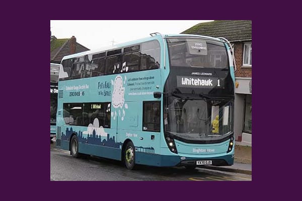 New bus carries tribute to James Ledward