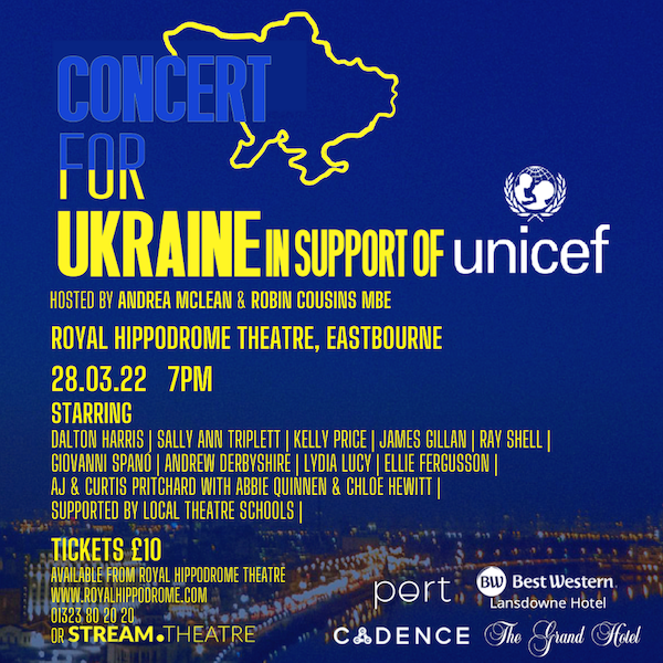 ‘Concert for Ukraine’ at Royal Hippodrome Theatre, Eastbourne