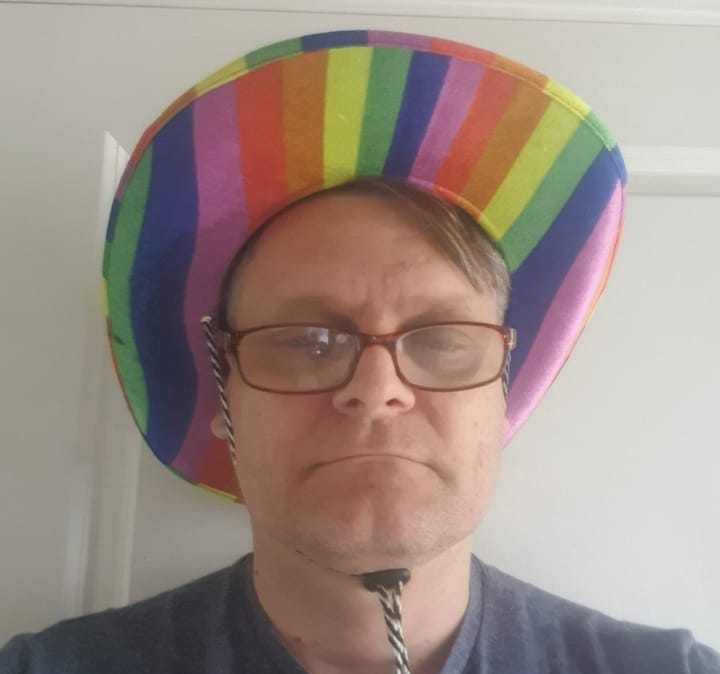 Man behind Crawley Pride dusts off his rainbow cowboy hat for Brain Tumour Research