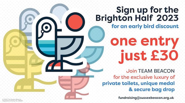 Run for #TeamBeacon at the Brighton Half Marathon 2023