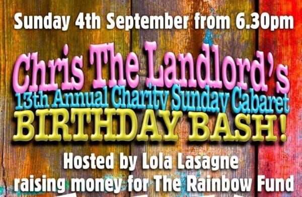 Charles Street Tap fundraiser for the Brighton Rainbow Fund