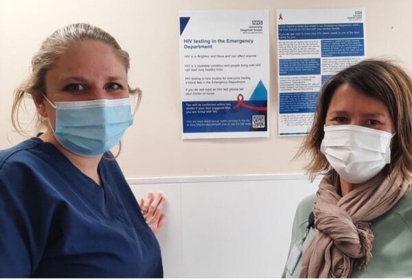 Routine HIV screening at Royal Sussex County Hospital’s emergency department is helping to detect undiagnosed HIV in Brighton