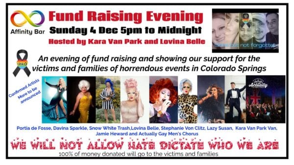 Affinity Bar Brighton to hold huge cabaret fundraiser for the victims and families of Club Q attack