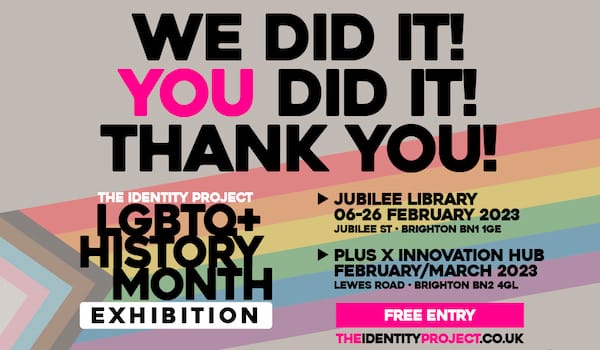 Chris Jepson achieves Kickstarter goal to bring The Identity Project to Brighton during LGBT+ History Month
