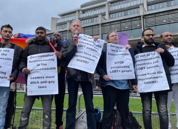 LGBTQ+ protest as King Charles arrives at Commonwealth Day service