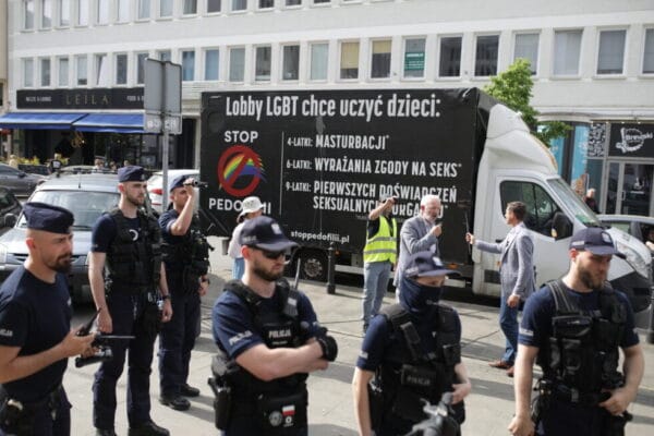 LGBTQ+ activists found guilty over attack on anti-LGBTQ+ van in Poland