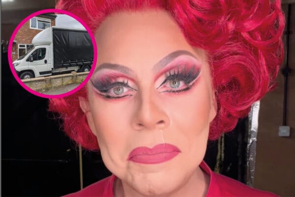 Drag star La Voix appeals for help after tour van is stolen in Houghton Regis