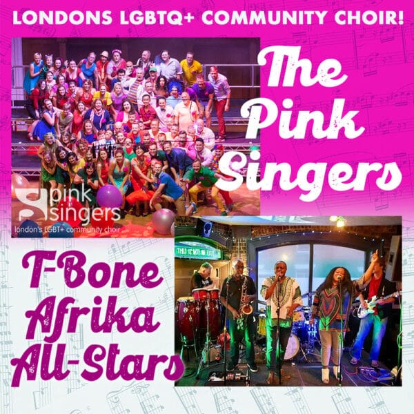 LGBTQ+ choir The Pink Singers to head to Northampton to perform with T-Bone Afrika All Stars