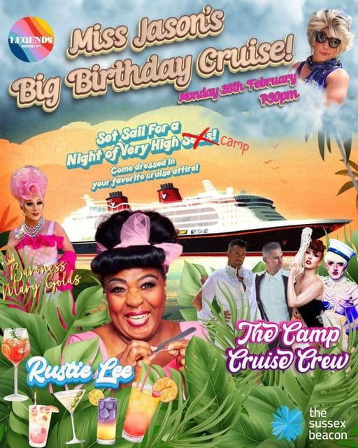 All aboard! Miss Jason’s Big Birthday Fundraiser at Legends to raise funds for the Sussex Beacon