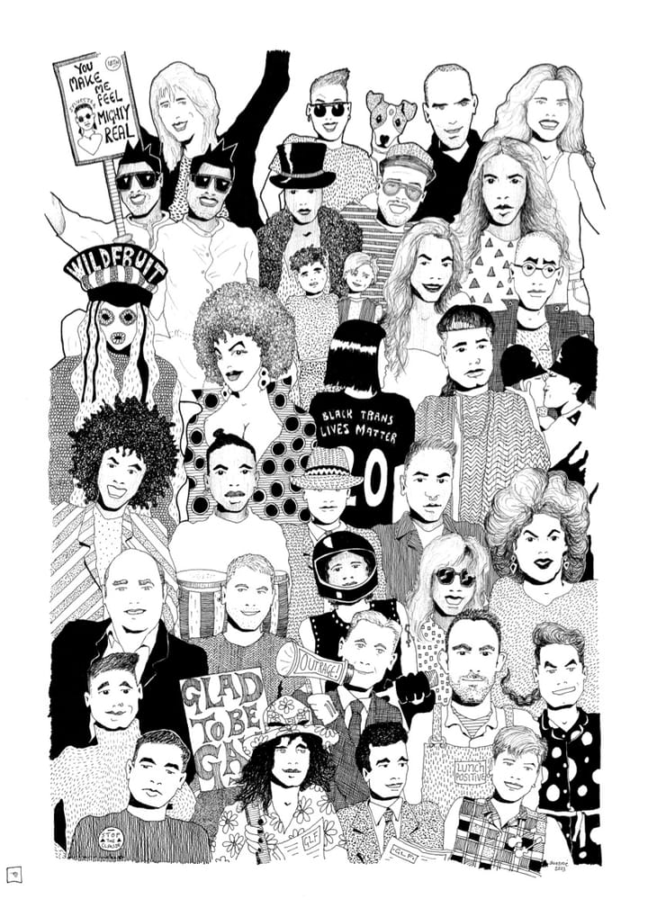 Queen Josephine releases limited edition LGBTQ+ Pride artwork, featuring LGBTQ+ icons, including James Ledward, and raising funds for LGBTQ+ mental health charity, MindOut