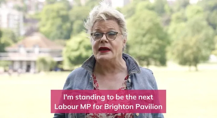 “I’ve just got to keep pushing.” Brighton Pavilion Labour candidate Eddie Izzard fears being trans may affect her chances of ever becoming an MP