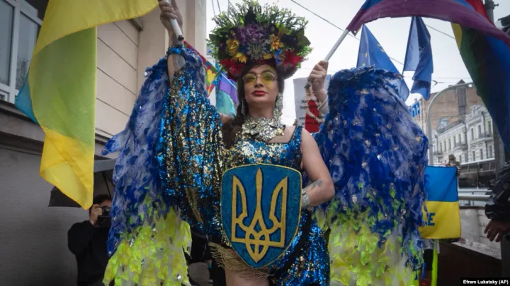 Kyiv stages first Pride rally since Russia launched full-scale invasion more than two years ago