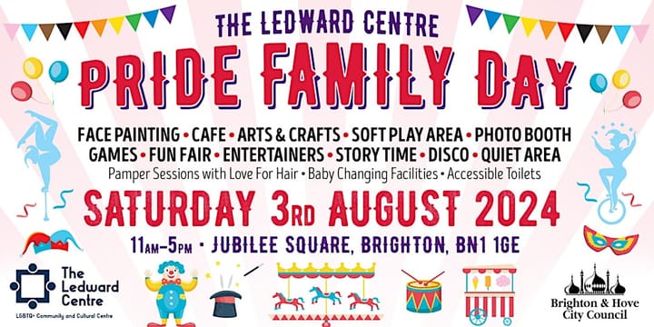 Pride Family Day at the Ledward Centre to return bigger than ever on Saturday, August 3