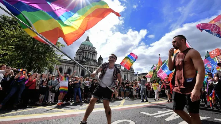 Belfast Pride bans political parties in Northern Ireland from marching over support for ban on puberty blockers
