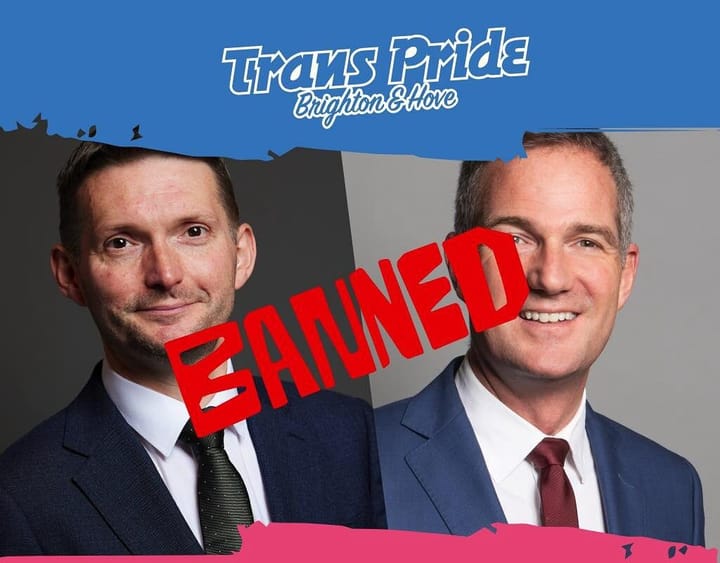 Local Labour MPs banned from attending this year’s Trans Pride Brighton