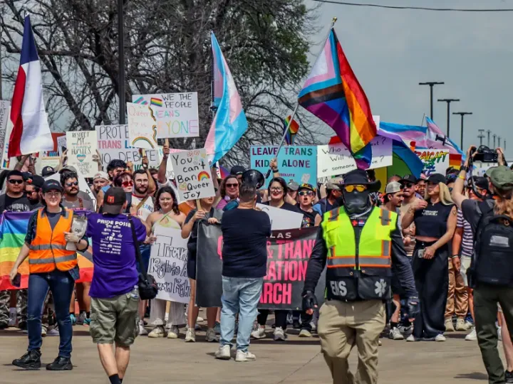Hundreds gathered on Sunday, March 23 in Dallas, Texas to join the March for Queer & Trans Liberation