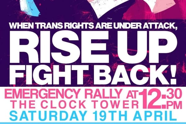 Brighton Rally for Trans Liberation on Saturday, April 19