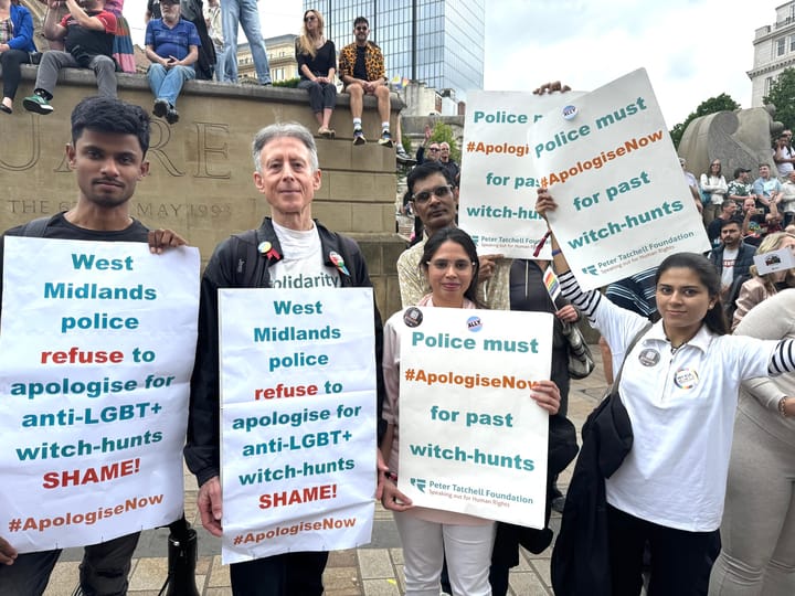 Peter Tatchell “forcibly ejected” from Birmingham Pride after calling for West Midlands Police to apologise for past homophobia