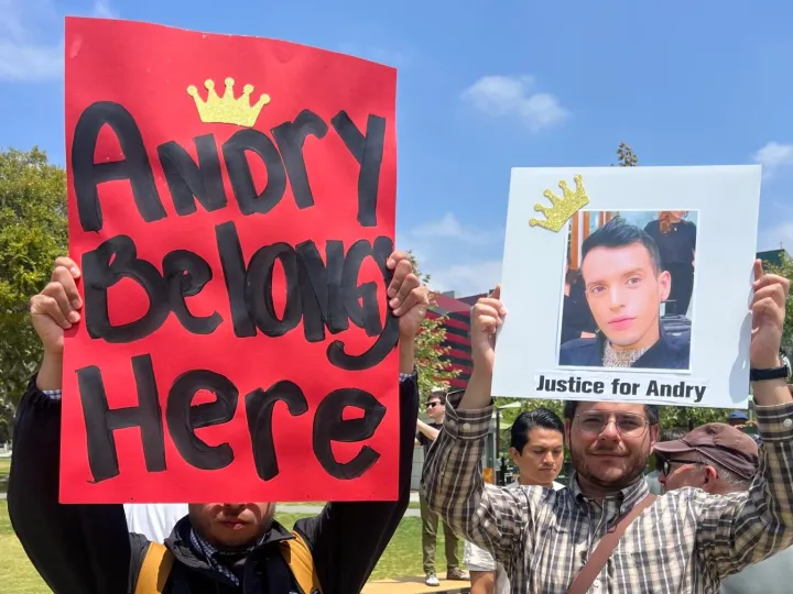 LGBTQ+ community protests deportation of gay Venezuelan makeup artist to maximum security prison in El Salvador