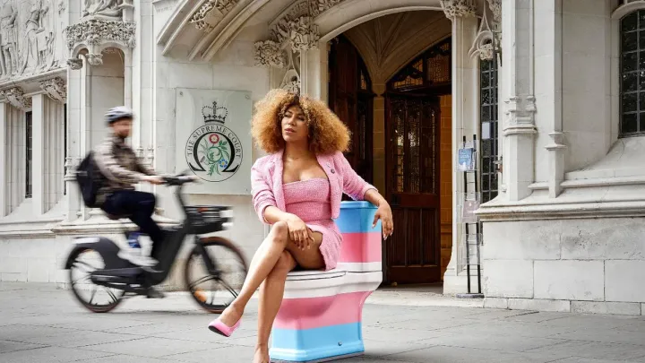 “Where, exactly, are trans people supposed to go?” TransActual unveils installation outside Supreme Court demanding urgent answers and protections for trans people