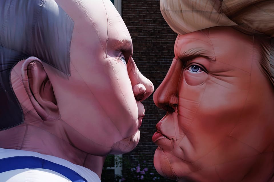 Trump and Putin ‘share a snog’ on Amsterdam Pride Canal Parade float as Dutch PM Rob Jetten joins celebrations