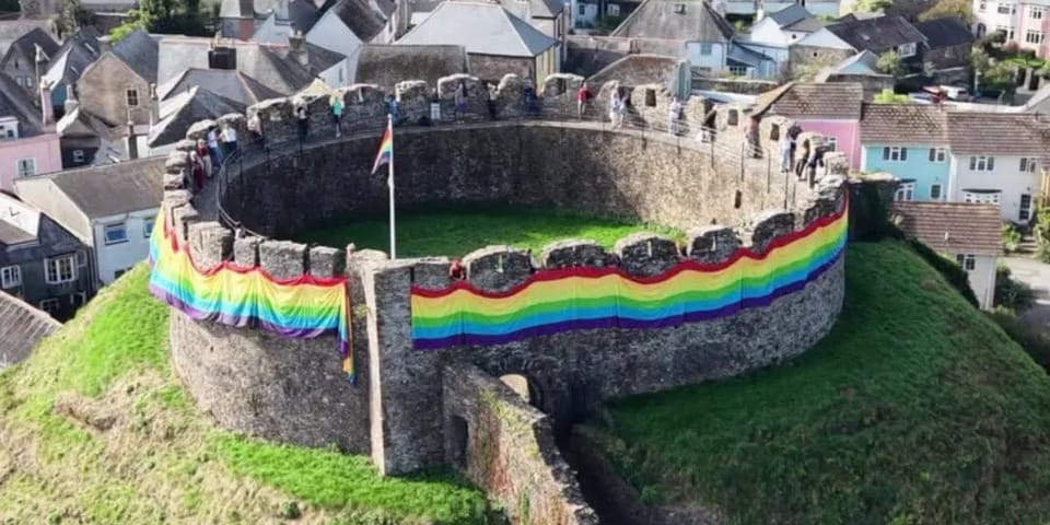 ‘Queer people have always been here’: Totnes Pride 'captures' historic Norman castle