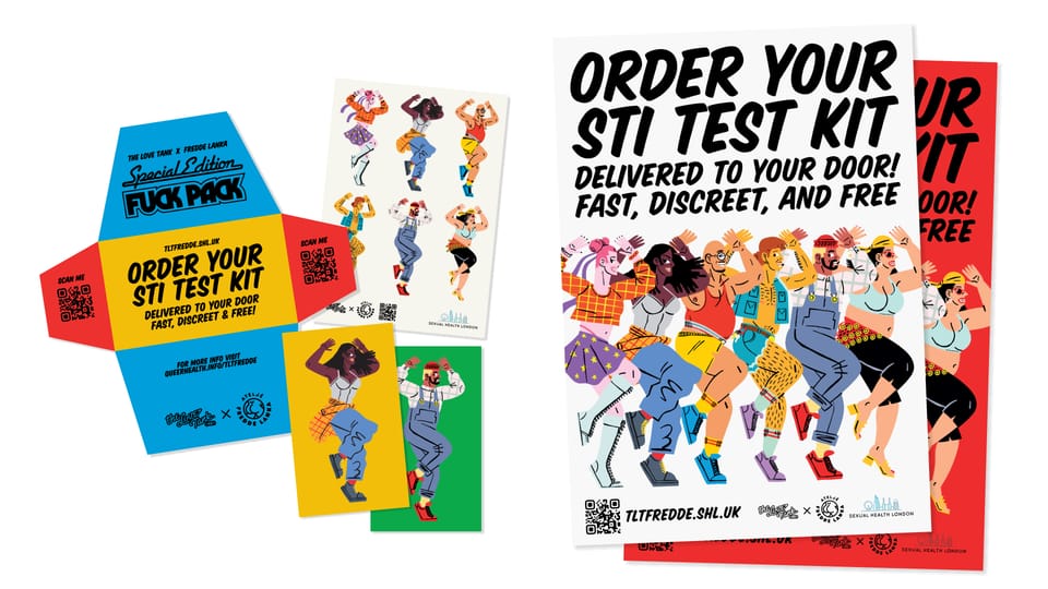 The Love Tank and Fredde Lanka launch limited-edition STI testing kits for Londoners