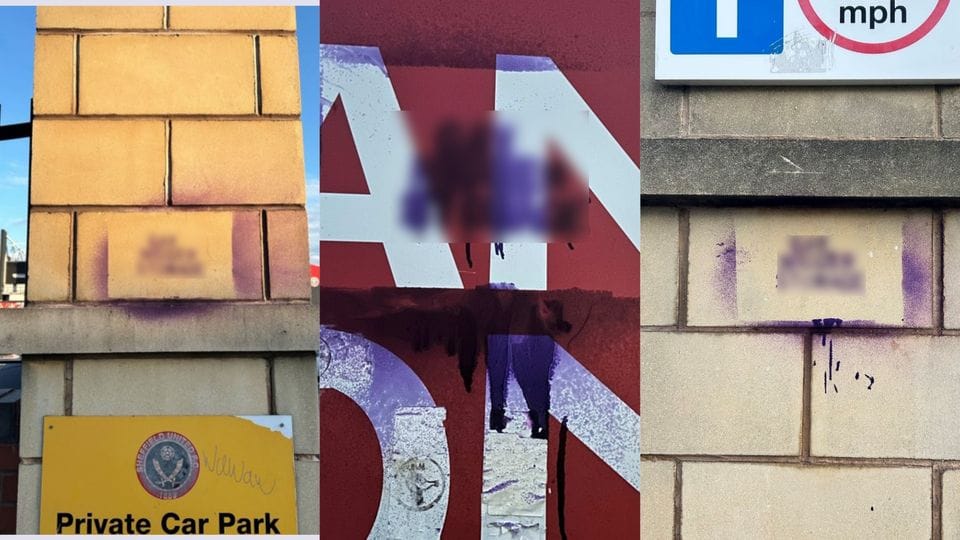 Man convicted over racist and homophobic graffiti near Sheffield United ground