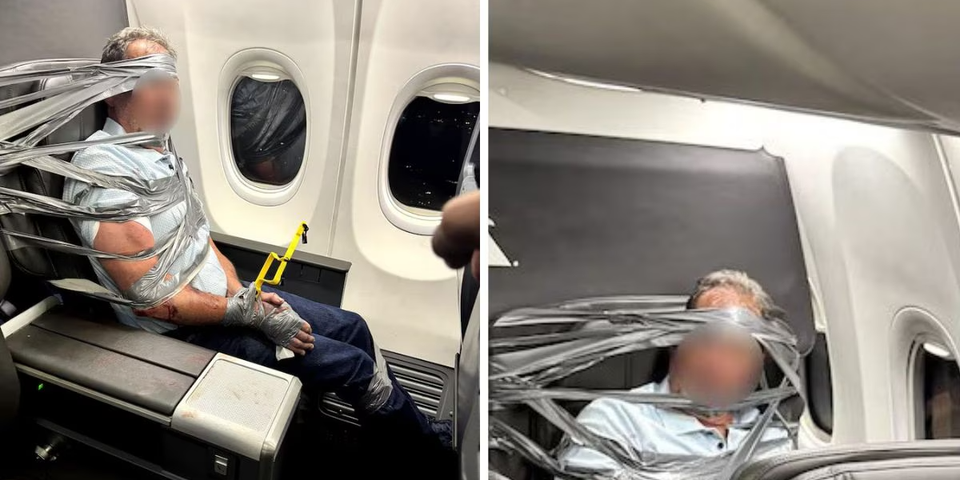 Passenger restrained with duct tape after alleged racist and anti-LGBTQ+ abuse forces American Airlines diversion