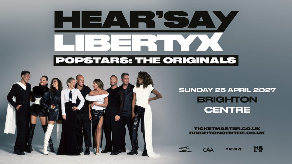 Hear'Say and Liberty X reunite for a massive UK tour and Brighton is on the list