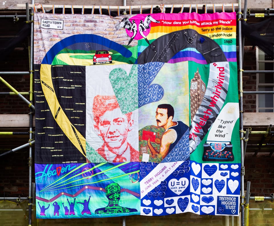 Terrence Higgins Memorial Quilt Unveiled at National Museum of the Royal Navy, two years after ban on HIV+ personnel serving in Royal Navy was lifted